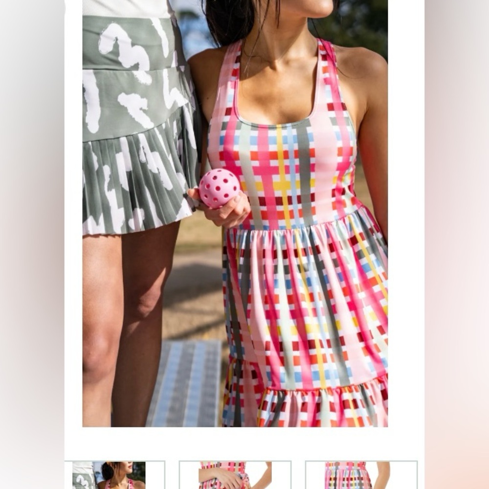 Crosby picnic plaid pickleball, tennis, pool dress - Picture 10 of 11